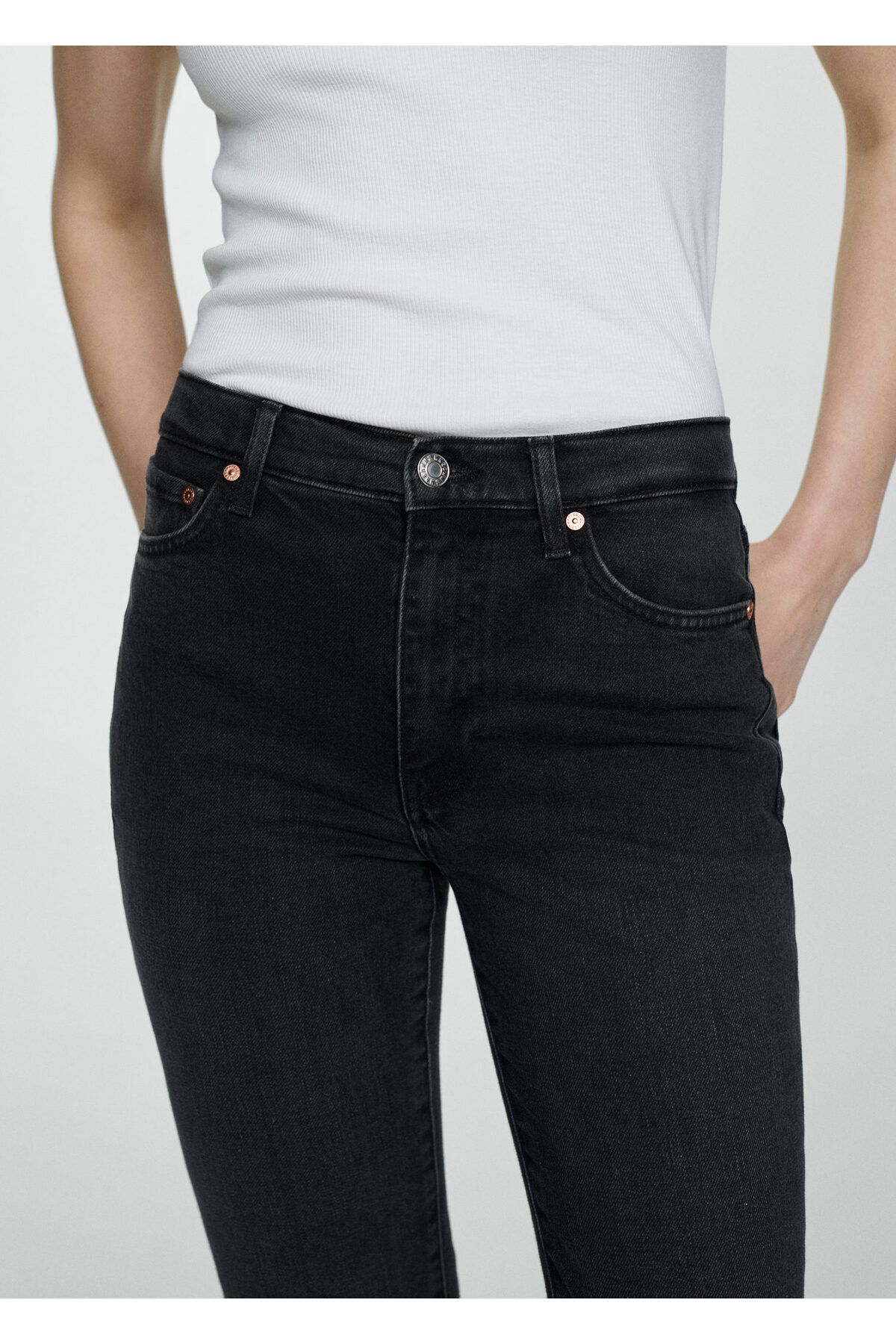 Siyah Denim Kadın Jeans 67040673