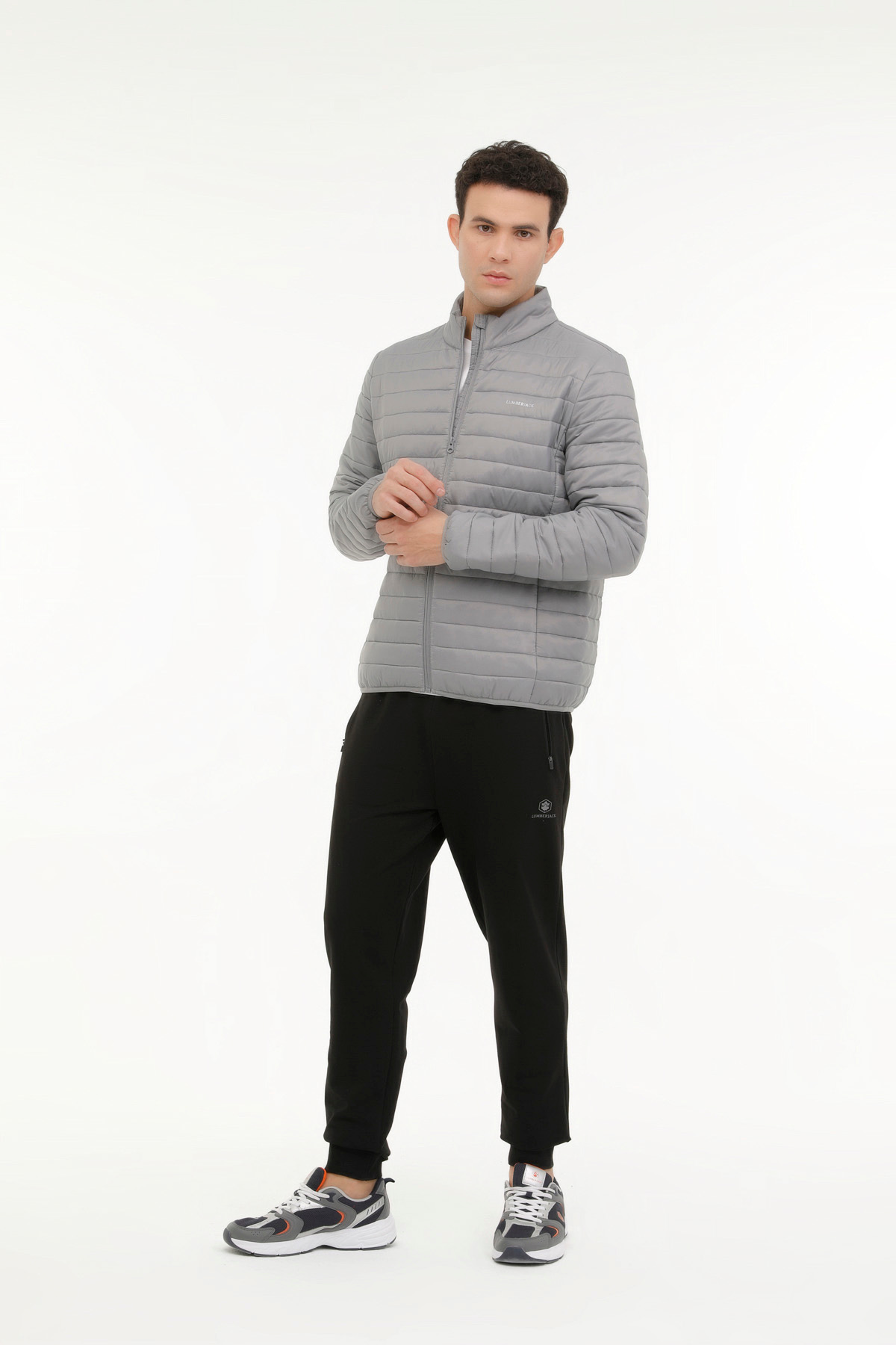 کاپشن مردانه خاکستری Lumberjack | ML STAR 1OW1000 4FX اورجینال - تصویر 5