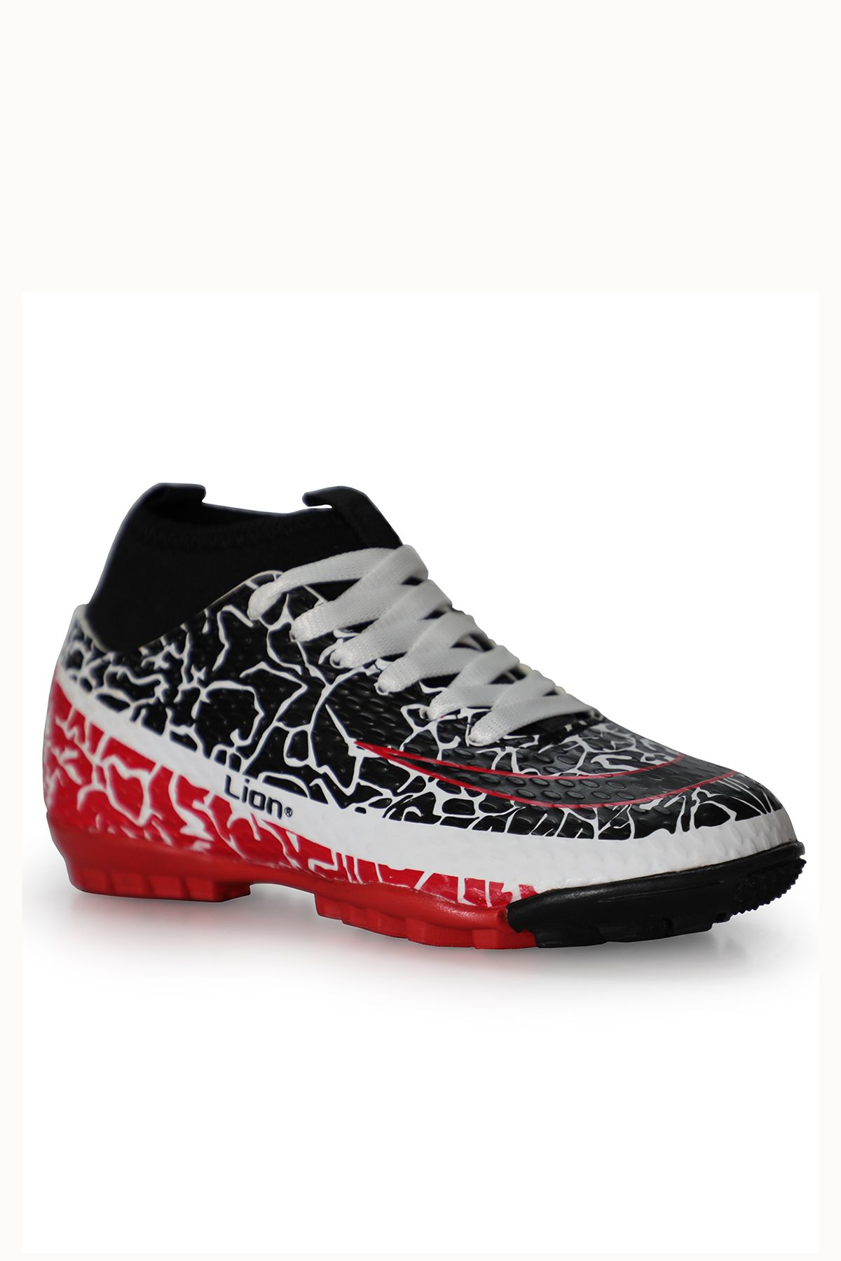 Freemax-Freemax.1071CCKHS - Children's Football Shoes for Carpet and Field, with Warranty and Socks, White Black 3