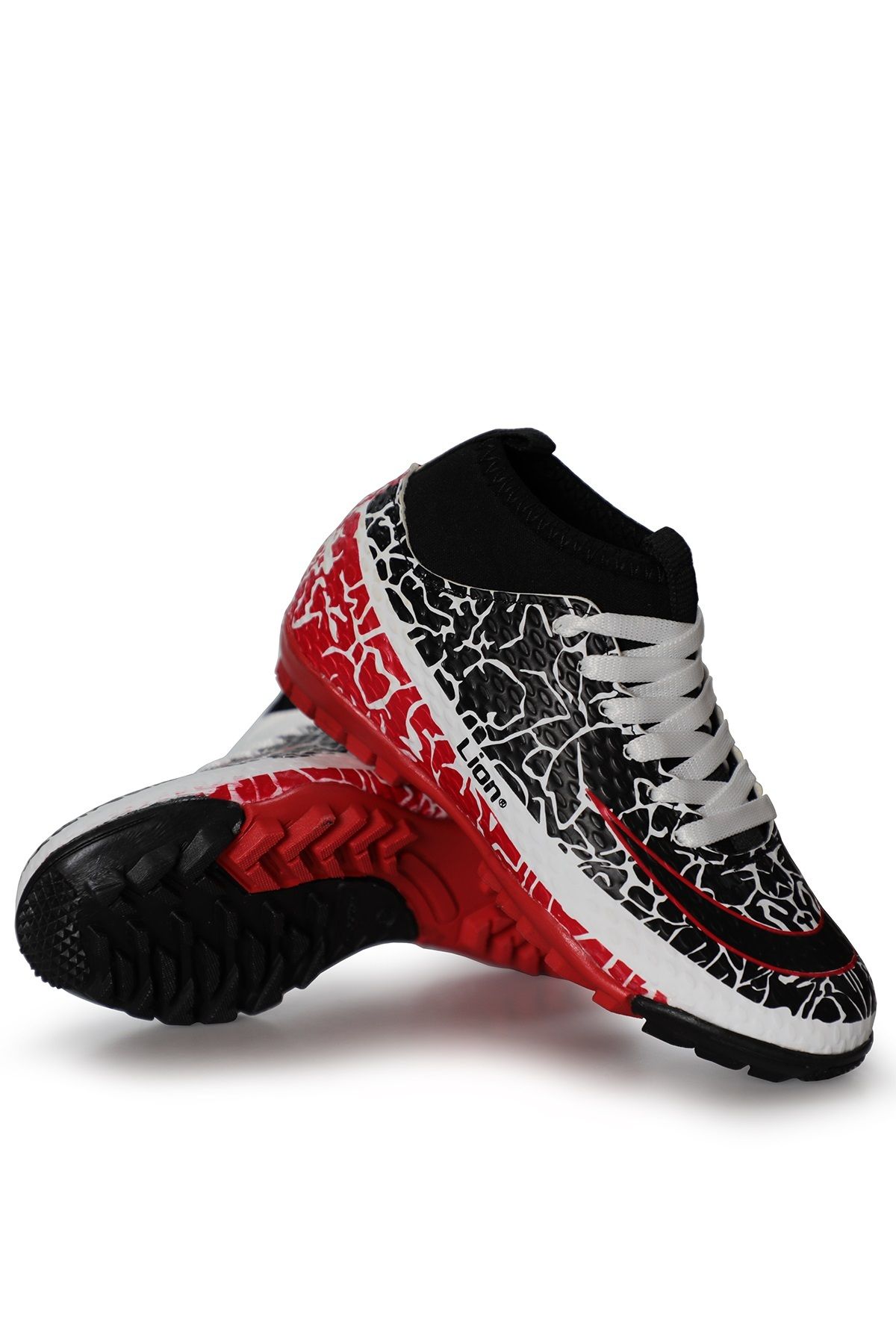 Freemax-Freemax.1071CCKHS - Children's Football Shoes for Carpet and Field, with Warranty and Socks, White Black 2