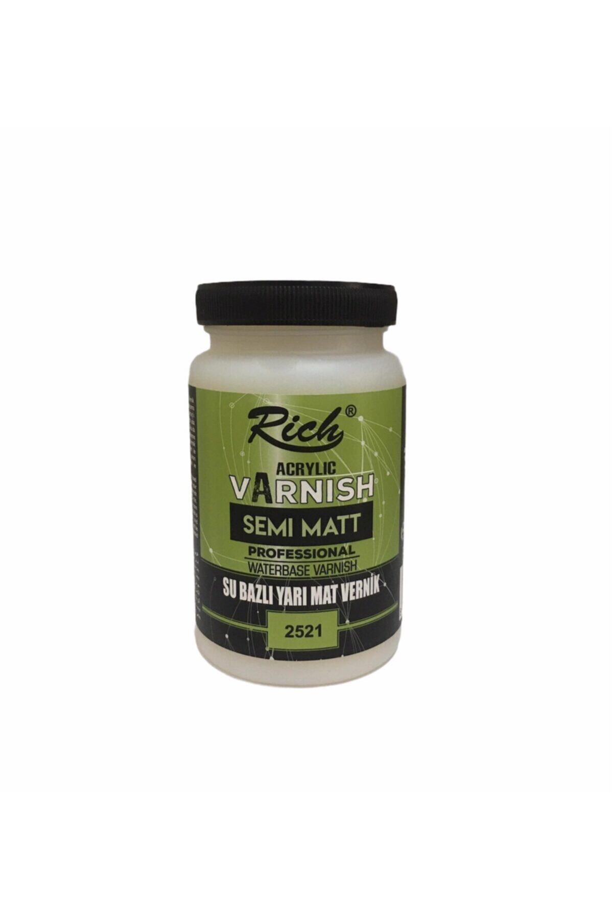 Rich Varnısh Su Bazlı Yarı Mat Vernik 250 Cc High Gloss