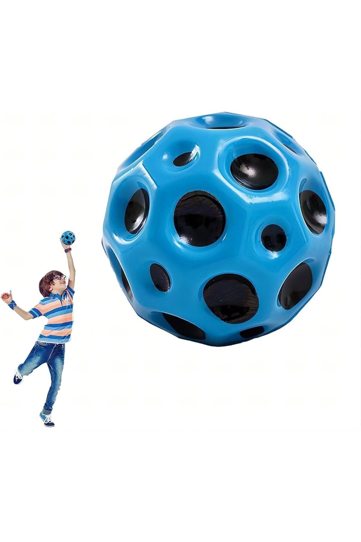 KIRTASİYEM Zıplayan top Moon Ball 3 Yaş Ve Üzeri Çocuklar Için Uygundur Yeşil 1Adet fotoğrafı 5 (önizleme)