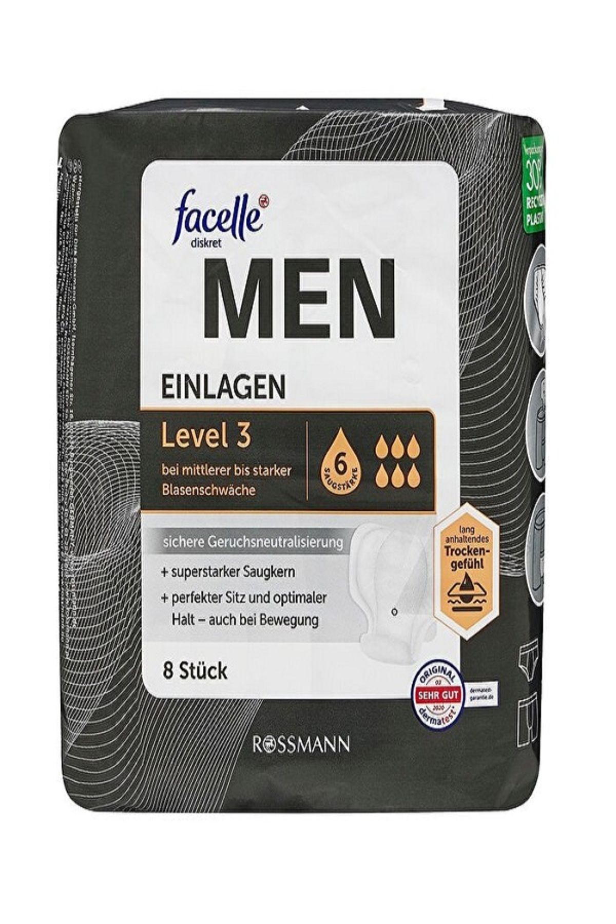 Facelle Diskret Men Mesane Pedi Level 3 8'li