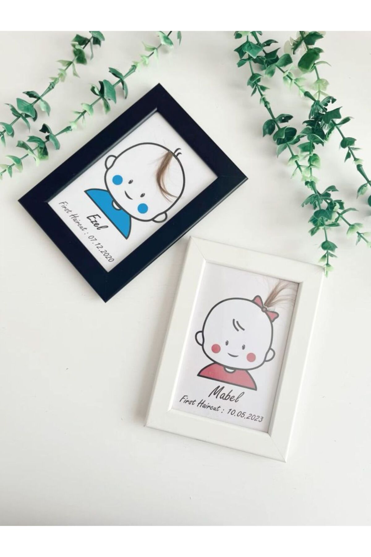 43 cici süsler organizasyon İlk Saçım Çerçevesiz Bebek Anı Kartı İle Bebeğimin İlk Saç Hatırası  2 Adet  A5 EBATLARINDADIR fotoğrafı 3 (önizleme)