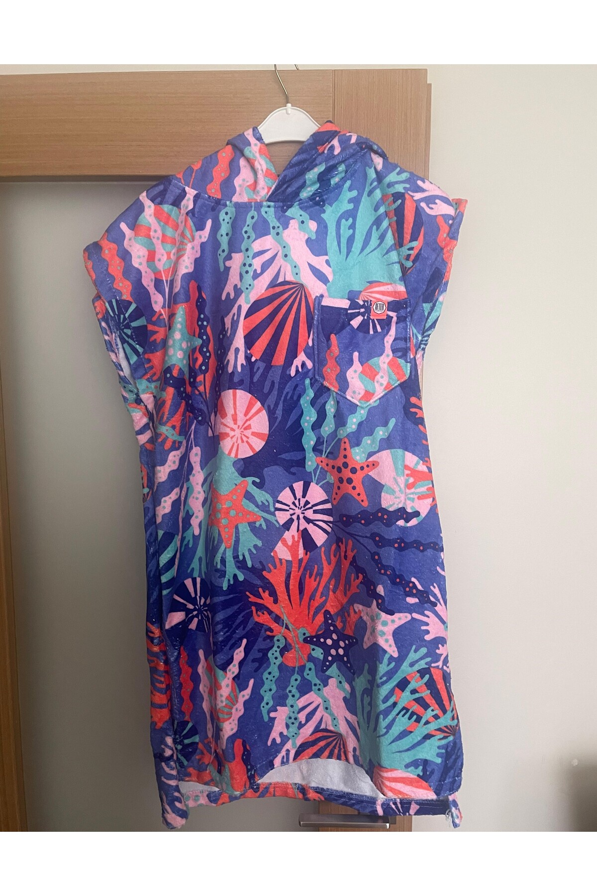 SOLENROSA Çoçuk Sörf Havlusu  Panço Plaj Havlusu