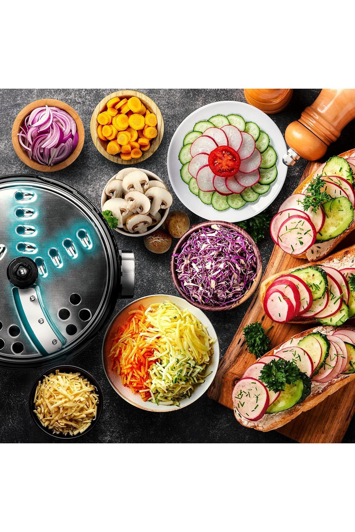 Duronic-Mini Food Processor - 2 in 1, Fast and Comprehensive Practical Embroidered Solution 4