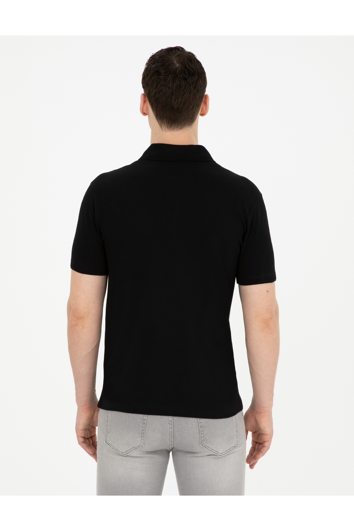 پولوشرت مردانه راسته آستین کوتاه | پیر کاردین Pierre Cardin G021GL011.000.1822564 - تصویر 5