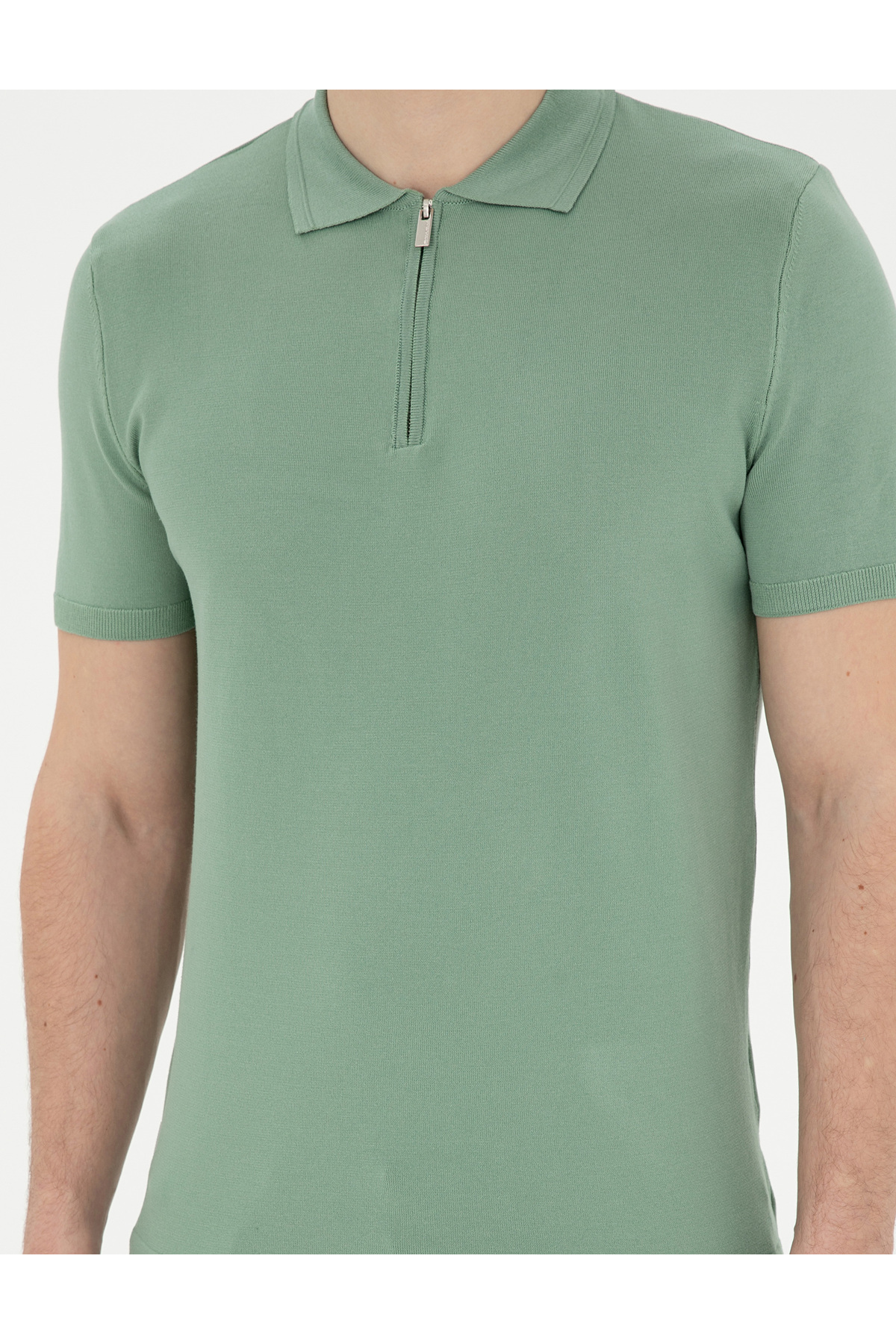 پولوشرت پیر کاردین مردانه ویسکوز مخلوط شده سبز لایسنس دار- تحت لیسانس راسته Slim Fit/اسلیم فیت    Slim/اسلیم فیت کژوال/روزمره | Pierre Cardin G021SZ0TK.000.1848575 - تصویر 6