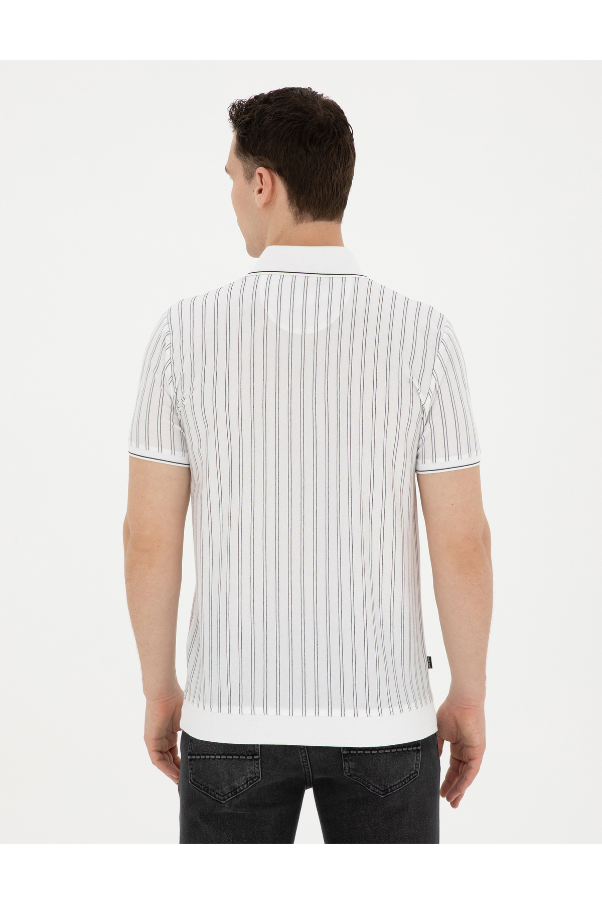 تیشرت یقه پلو مردانه راه راه آستین کوتاه | پیر کاردین Pierre Cardin G021SZ011.000.1844806 - تصویر 5