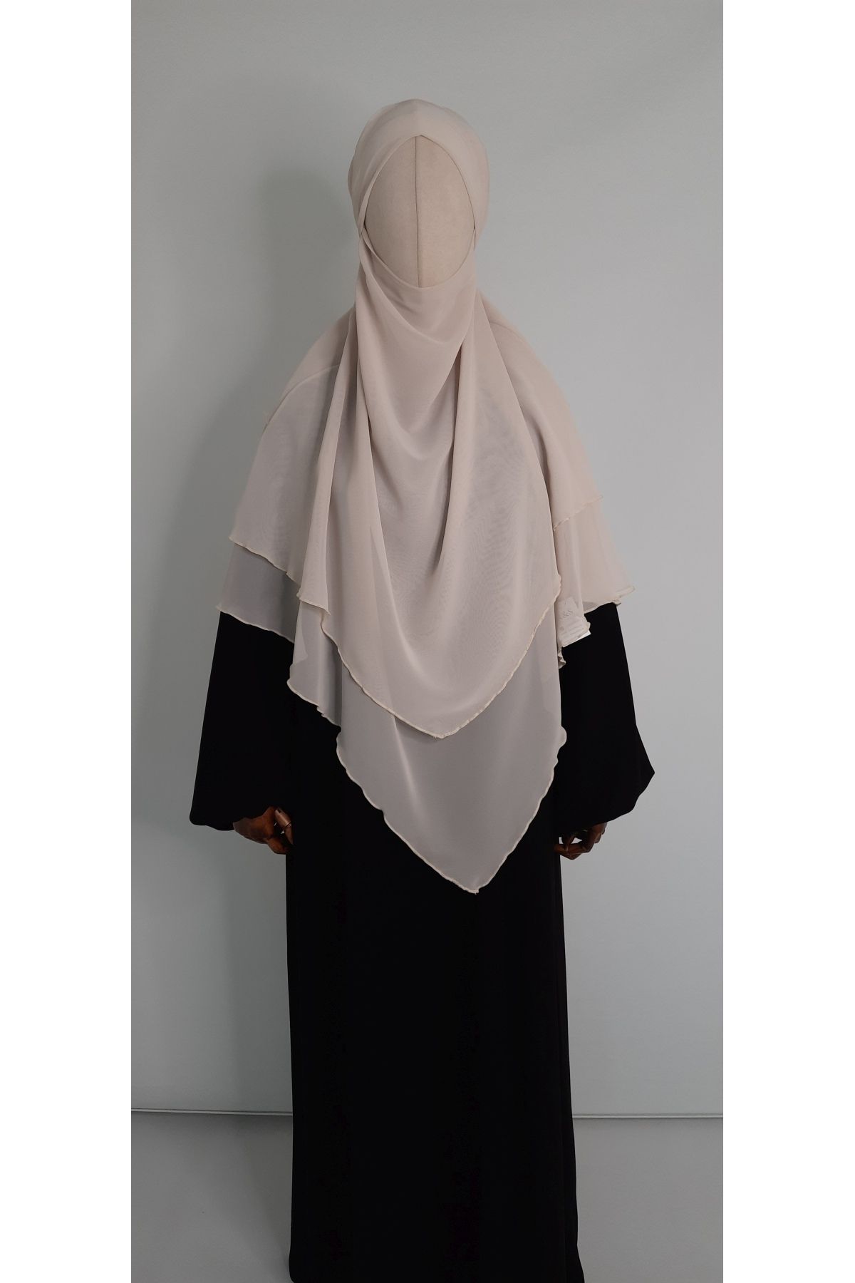 R&S modibone-Nude Colored 3-Layer Multi Siphon Souffle Scarf - Hijap Middle 6