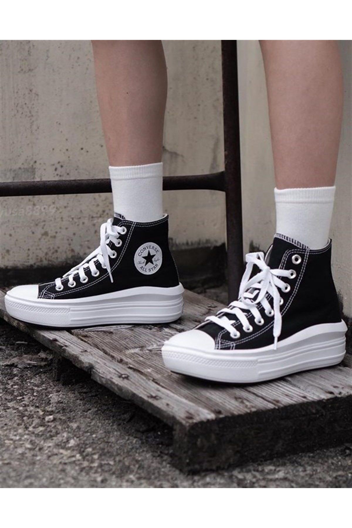 کفش راحتی زنانه Ctas Move Hi 568497C مشکی Converse