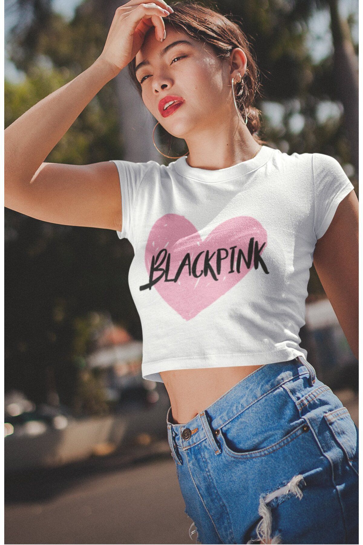 Sweater blackpink crop deals