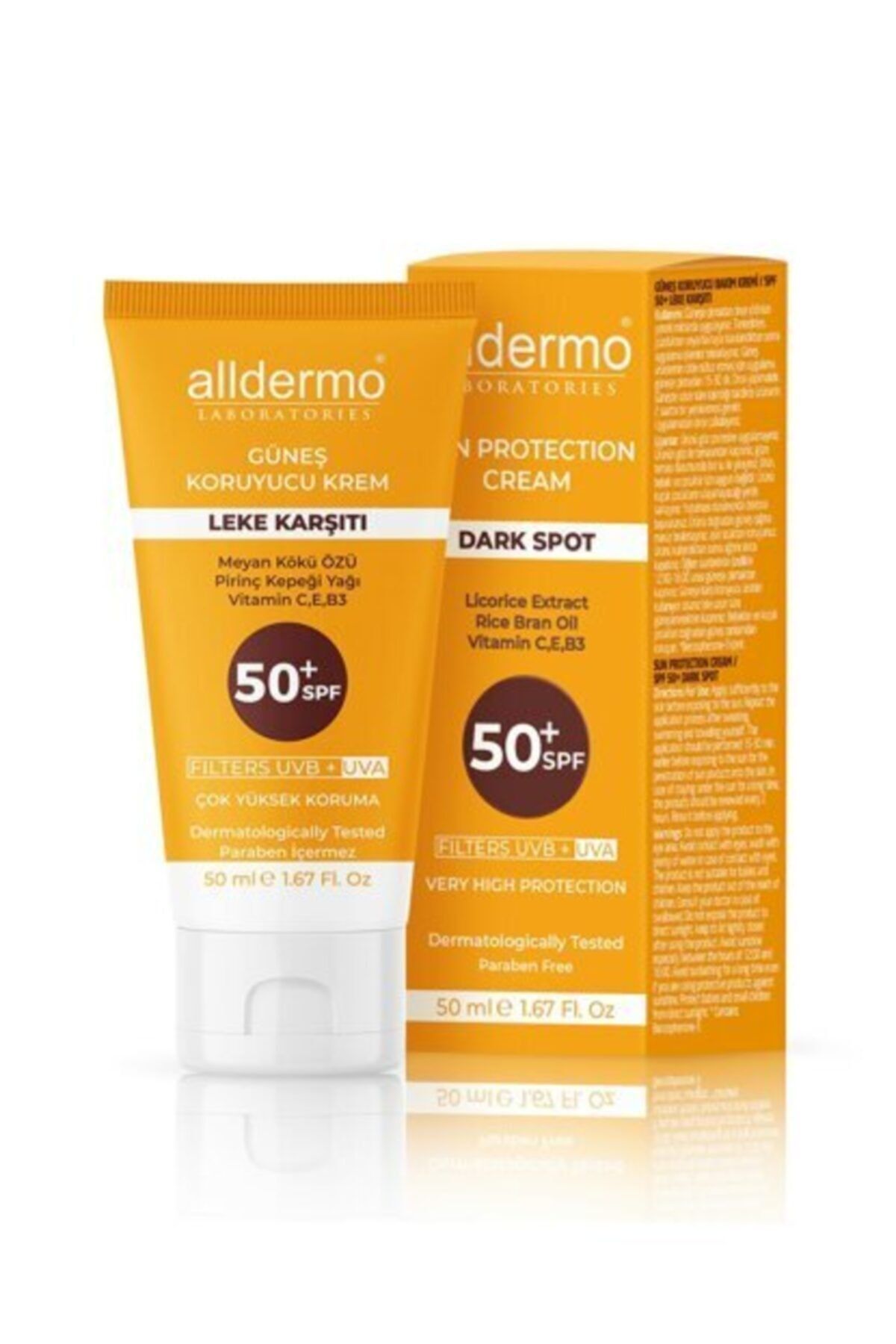 Leke Karşıtı 50+spf Güneş Kremi