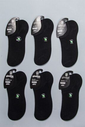 6'lı Erkek Siyah Bambu Dikişsiz Sneaker Babet Çorap G2020Y082450