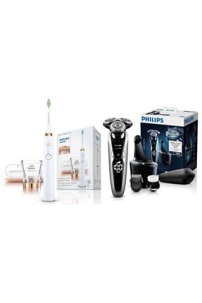 9000 Serisi Smart Clean Şarjlı Tıraş Makinesi/sonicare Diamond Clean Sonic Rosegold Şarjlı Diş F.set PHİLİPSET