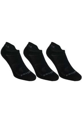 Spor Çorabı Kısa Konçlu Unisex 3 Çift Siyah Rs160 Artengo ÇORAPSPOR