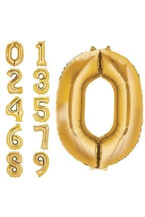19 Yaş -sayı-rakam Folyo Balon Altın Renk 76 Cm -dogum Günü -parti-kutlama HKN-590