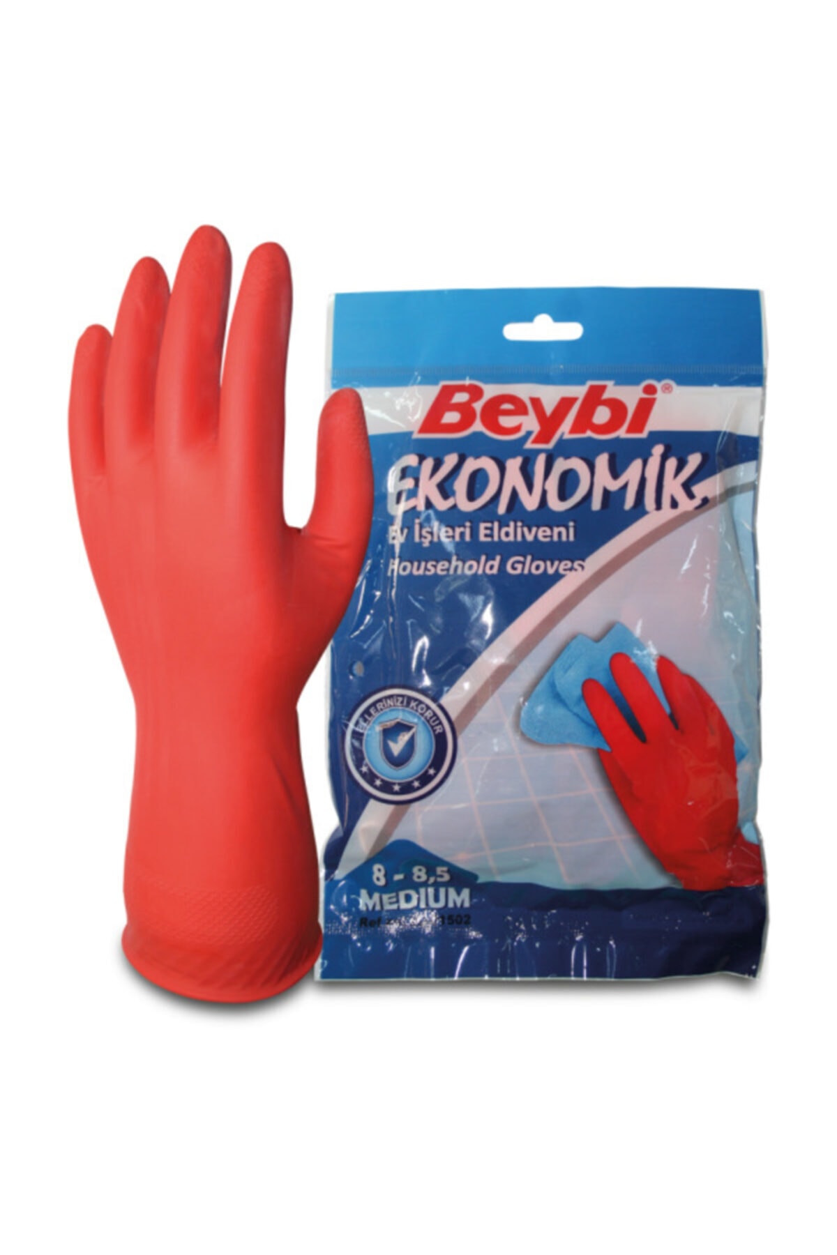 Beybi Ekonomik Temizlik Eldiveni 9-9,5 (large) 5 Çift