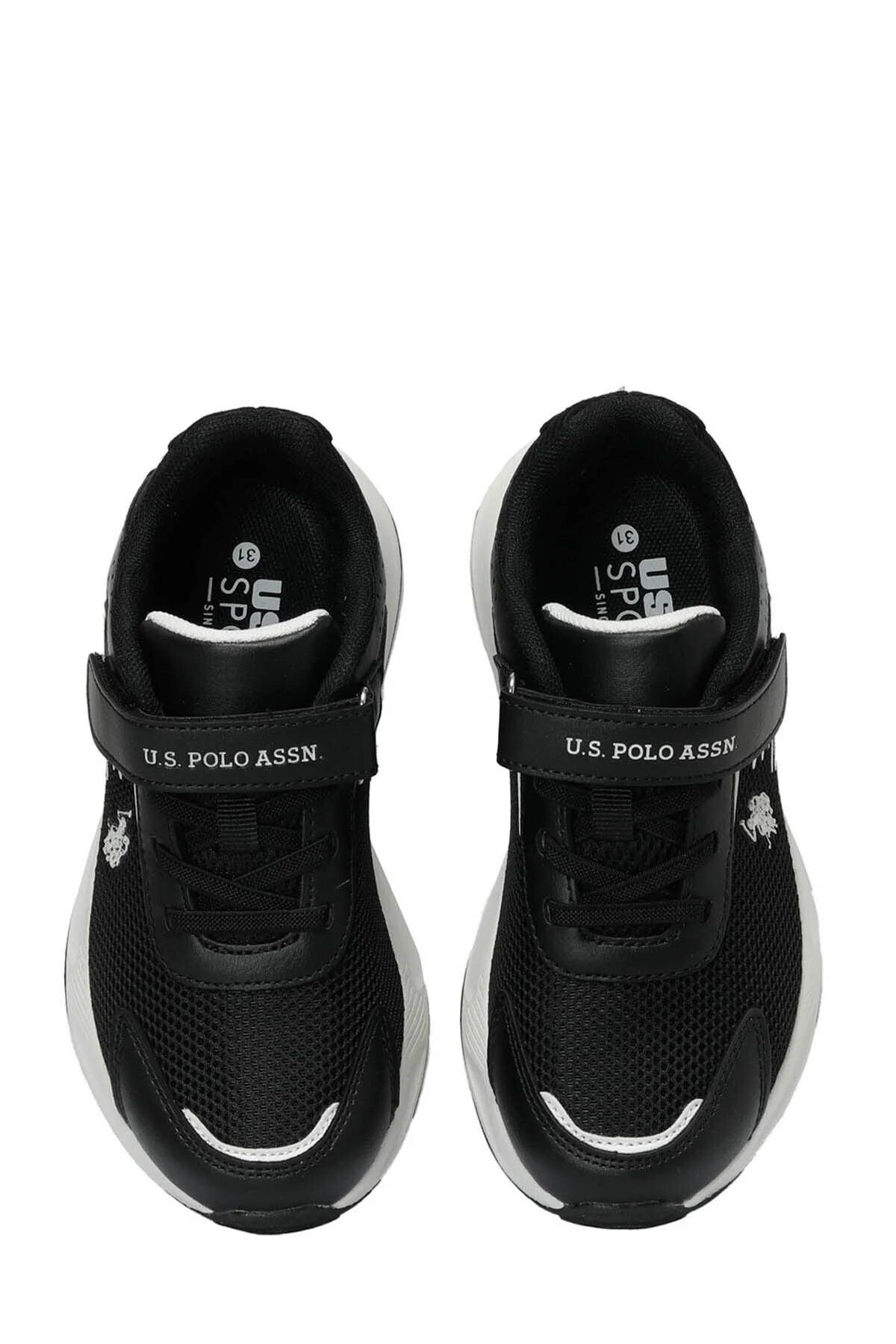اسنیکر مشکی زنانه پایه. چوگان Assn. کفش ورزشی سیاه Rick Jr 4fx U.S. Polo Assn.