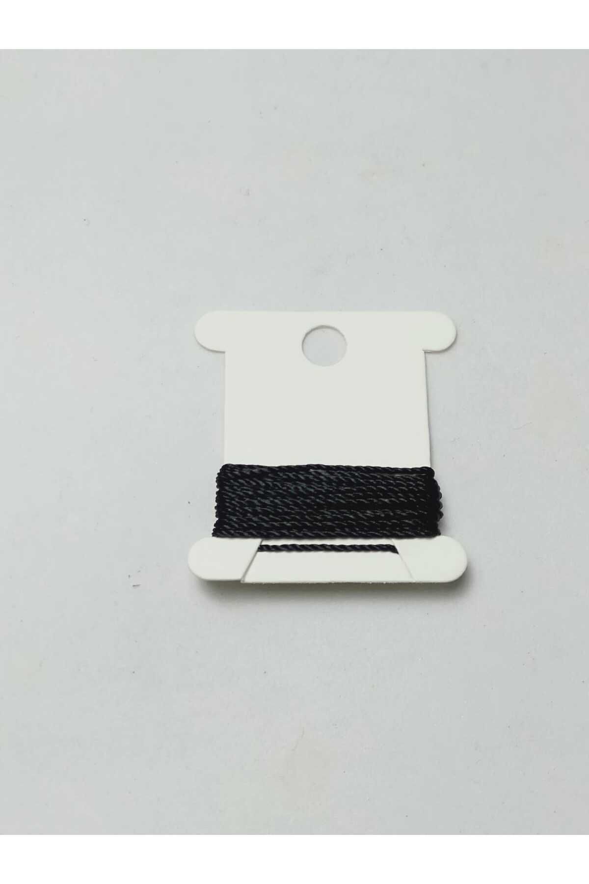0.8 Mm 1 Metre Tesbih İpi Siyah