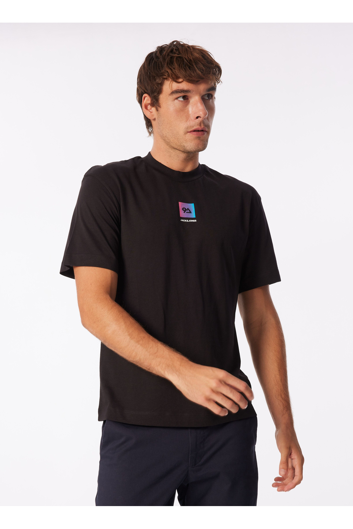 JACK & JONES JORCOPENHAGEN TEE SS CREW NECK NOOS, T-Shirt Uomo, Bianco (Moonbeam Fit:RELAXED / ORG PRINT / CLOUD EMB), XL
