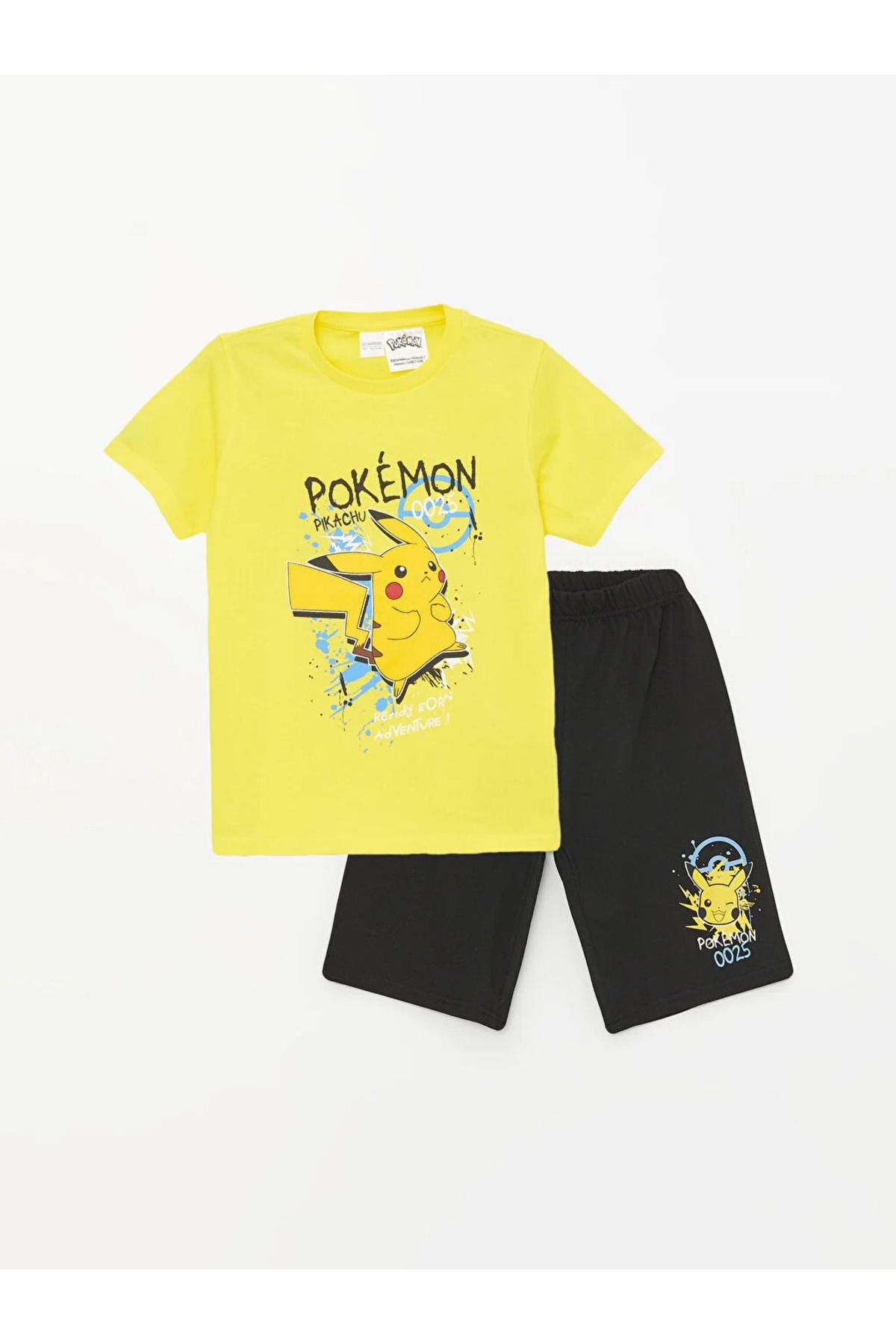 LC Waikiki LCW Kids Bisiklet Yaka Pikachu Bask l K sa Kollu Erkek Cocuk ortlu Pijama Tak m Fiyat Yorumlar Trendyol