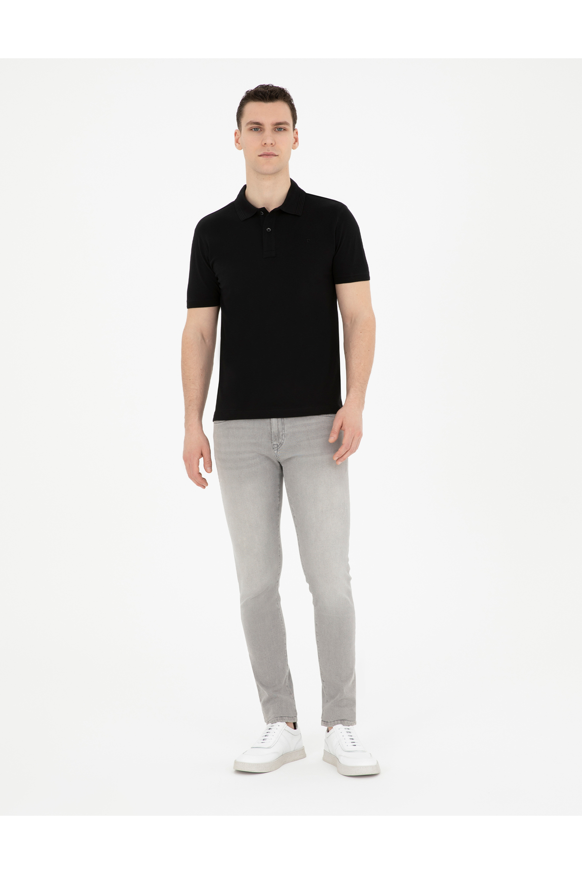 پولوشرت مردانه راسته آستین کوتاه | پیر کاردین Pierre Cardin G021GL011.000.1822564 - تصویر 4