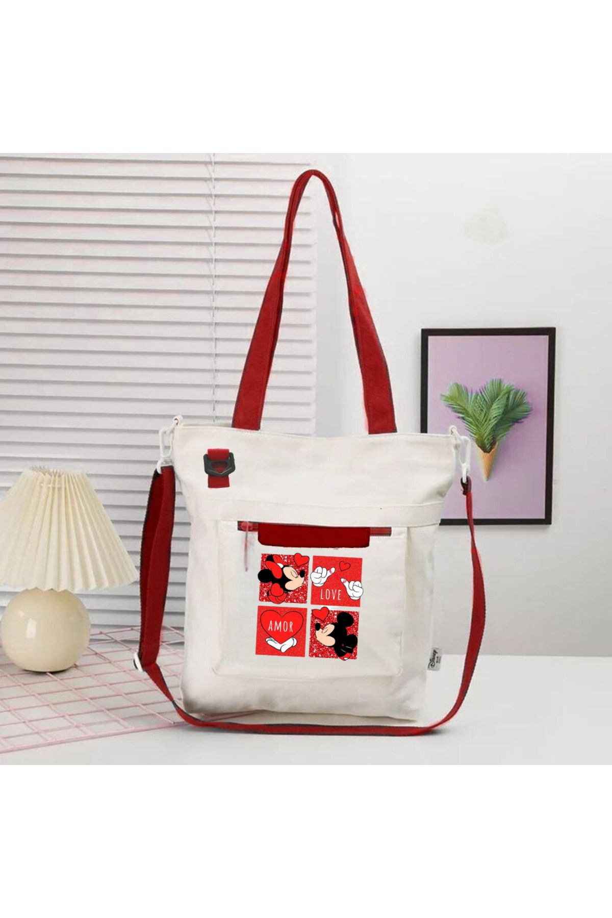DESTİNE Geantă Amor Canvas Day Light Love Messenger Unisex - One Size