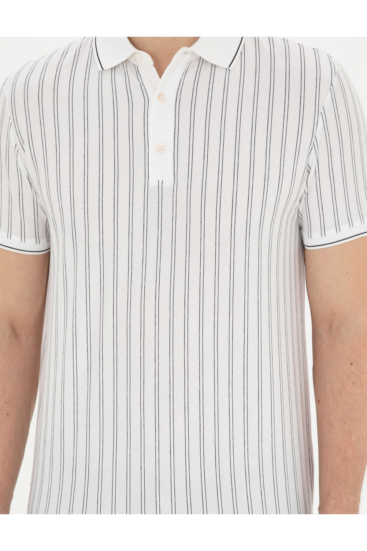 تیشرت یقه پلو مردانه راه راه آستین کوتاه | پیر کاردین Pierre Cardin G021SZ011.000.1844806 - تصویر 6
