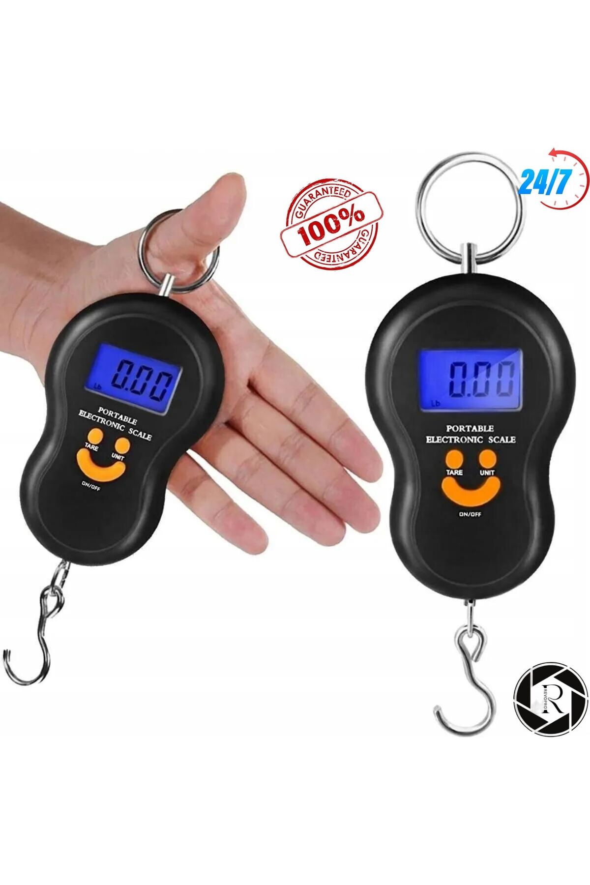 REVOPRO El Kantarı 50 Kg Gülenyüz  Dijital El Terazisi Hassas Tartısı Pil