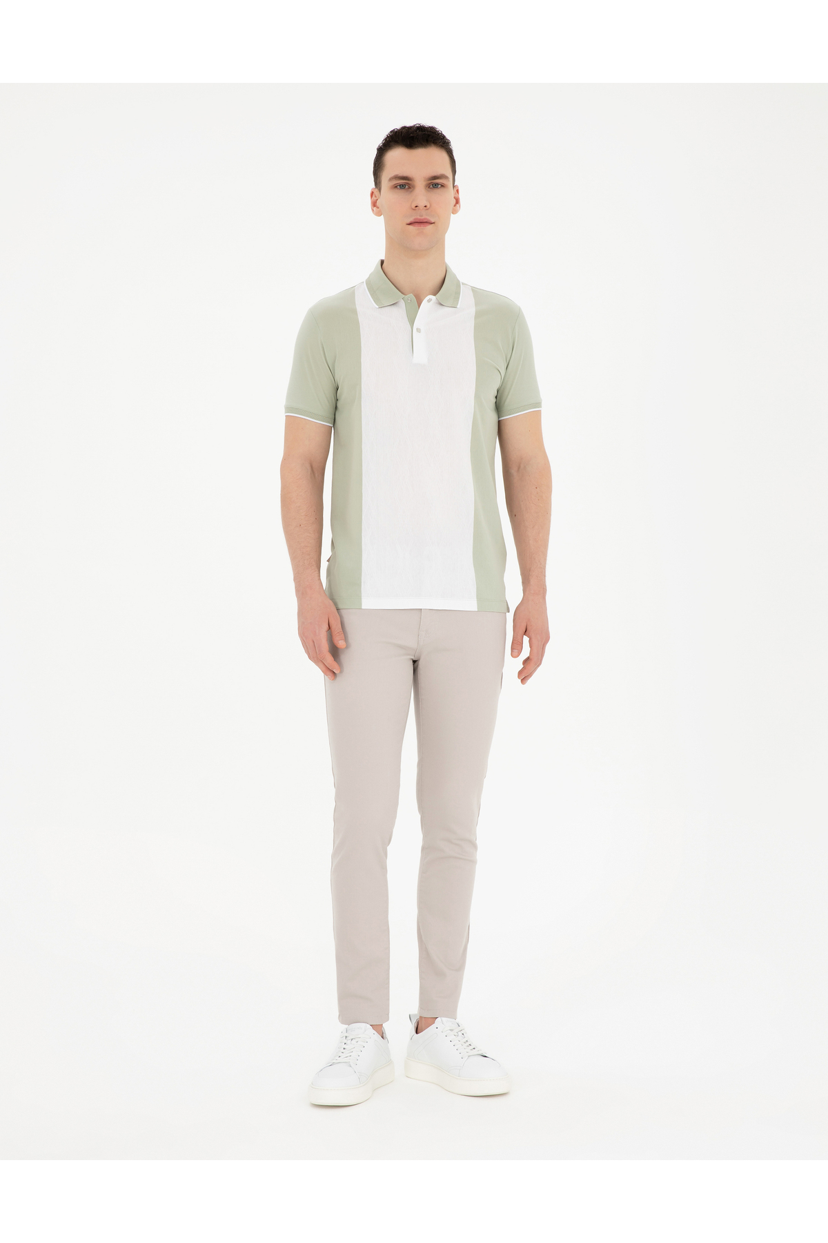 تیشرت یقه پلو مردانه راسته آستین کوتاه | پیر کاردین Pierre Cardin G021SZ011.000.1844872 - تصویر 4