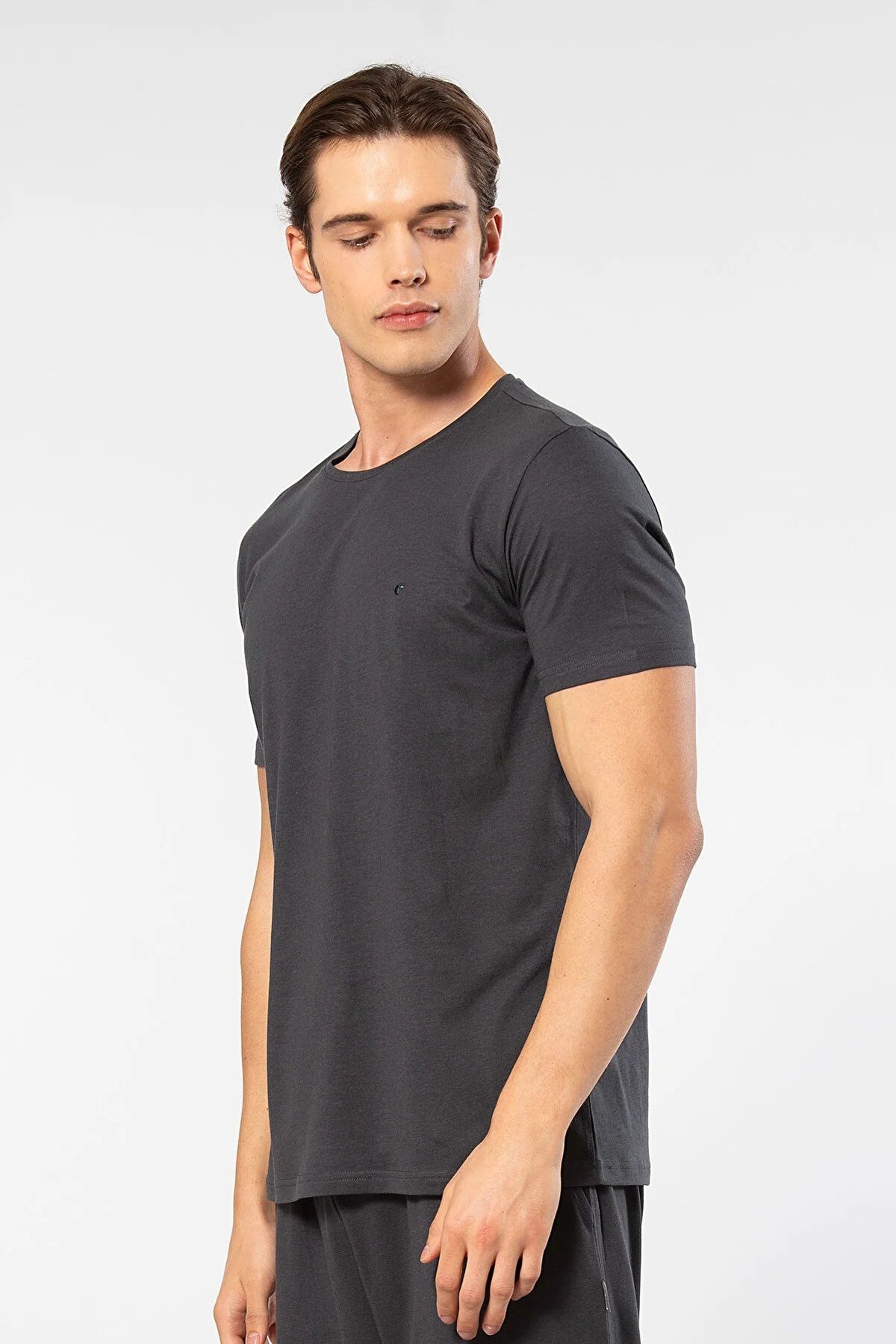 Cacharel-Tricou pentru bărbați cu decolteu - 50% bumbac modal, 50% bumbac obișnuit 3