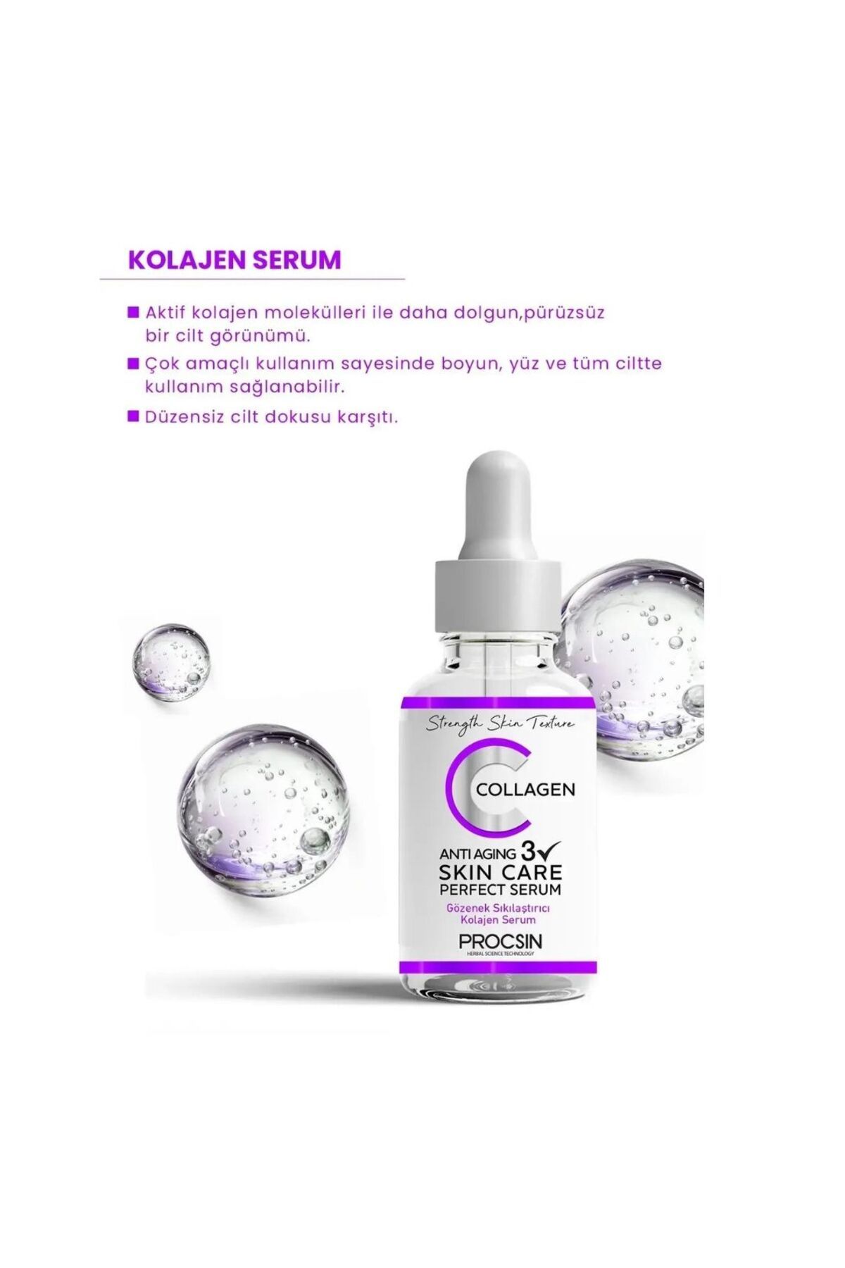 PROCSIN-Vitamin C and PROCSIN Hyaluronic Acid - Brightening and Intensive Moisturizing Serum 20 ML 2