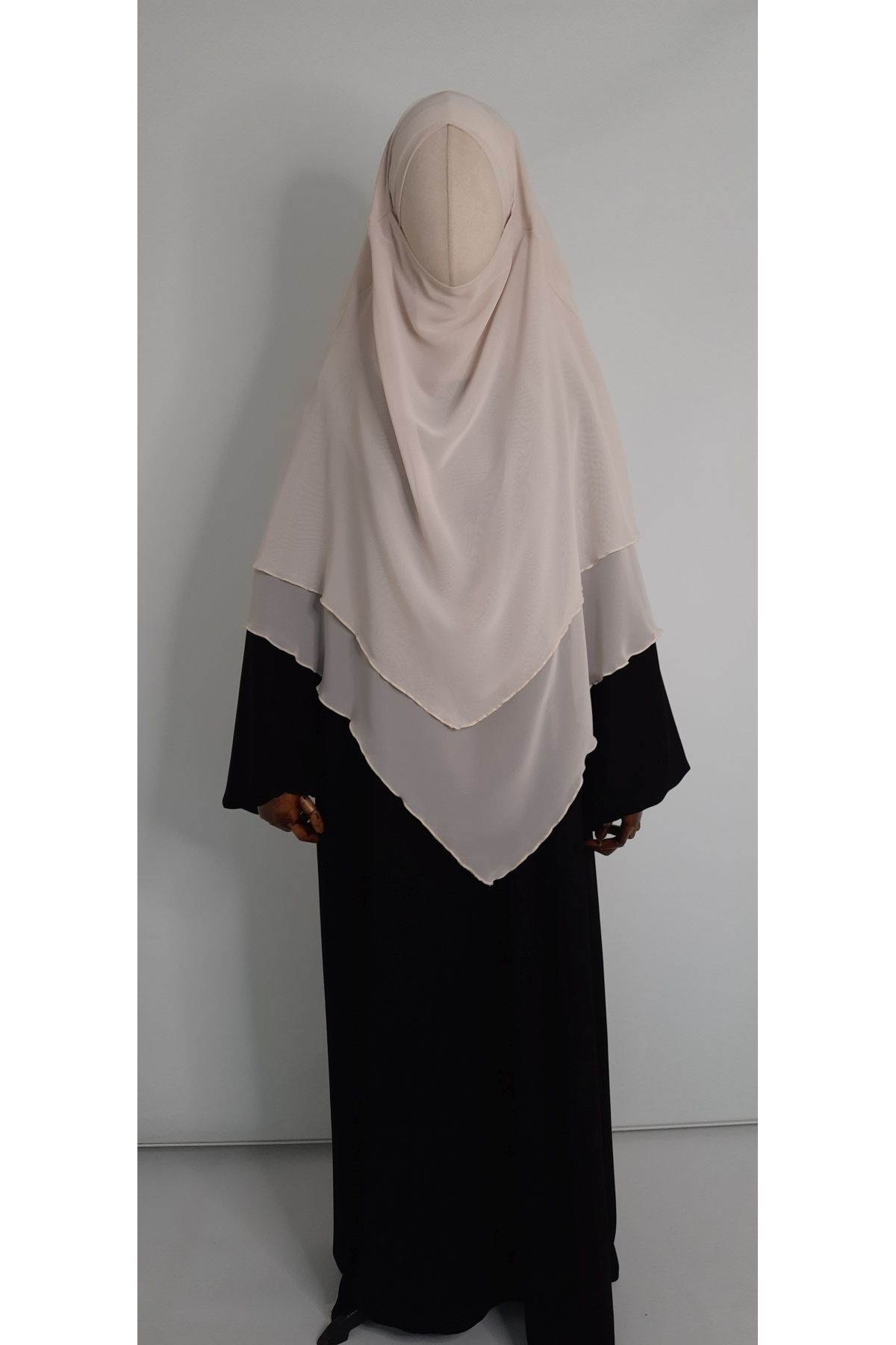 R&S modibone-Nude Colored 3-Layer Multi Siphon Souffle Scarf - Hijap Middle 1