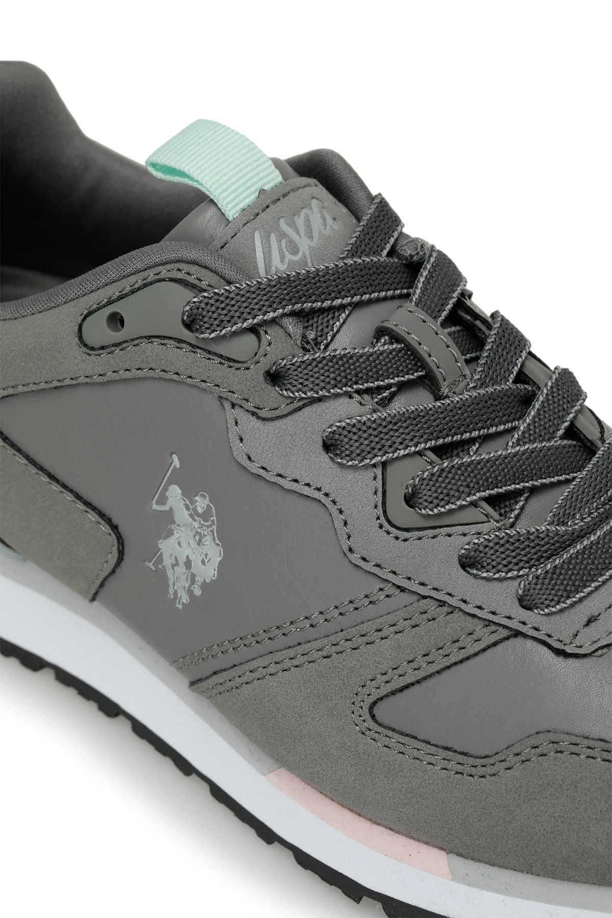 اسنیکر خاکستری زنانه کفش ورزشی مونو 3PR U.S. Polo Assn.