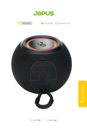 Jopus Bluetooth Hoparlör Şarjlı Radyo Fm Radyo Bluetooth 5.3v AUX/USB/SD/MP3 ...