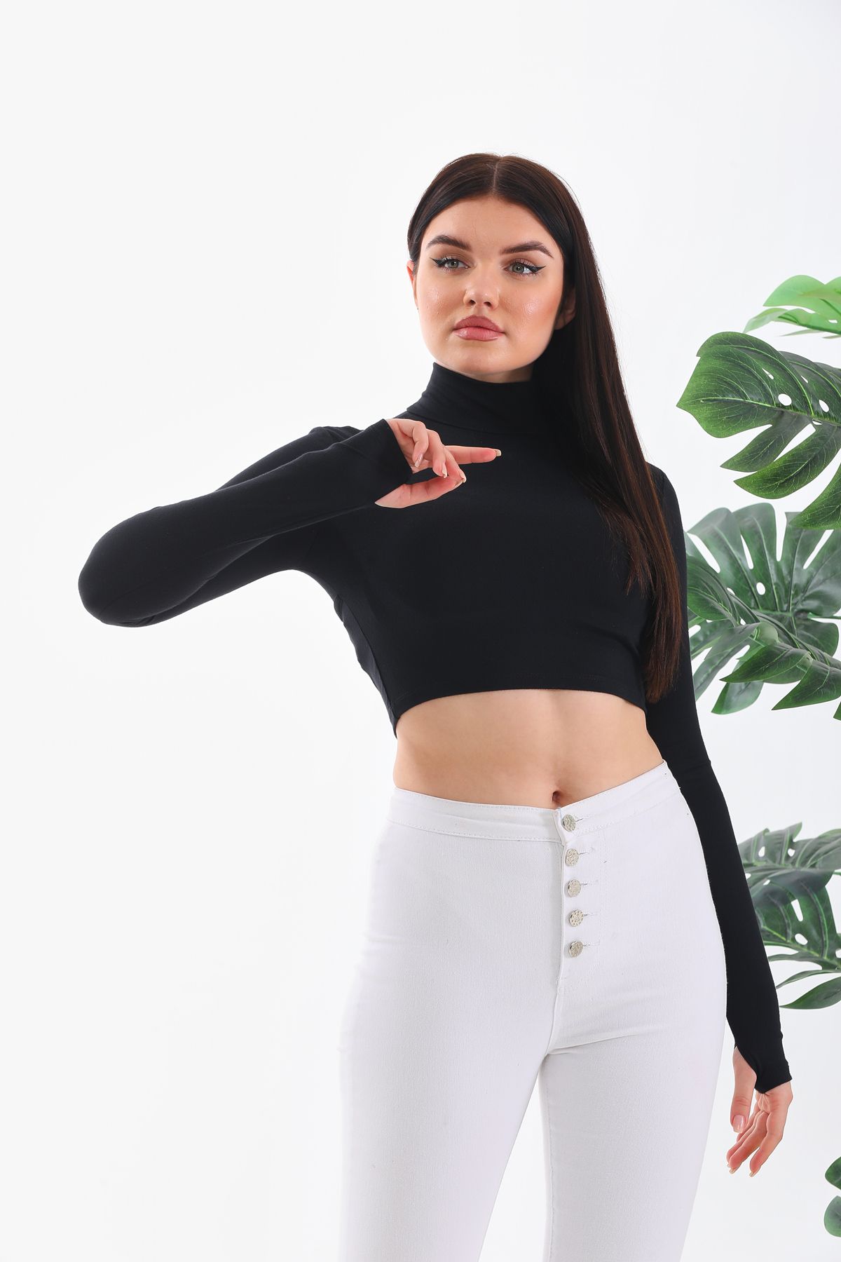 WONMEX-Bershk Back Low-Cut Slim Long-Sleeve T-Shirt 7