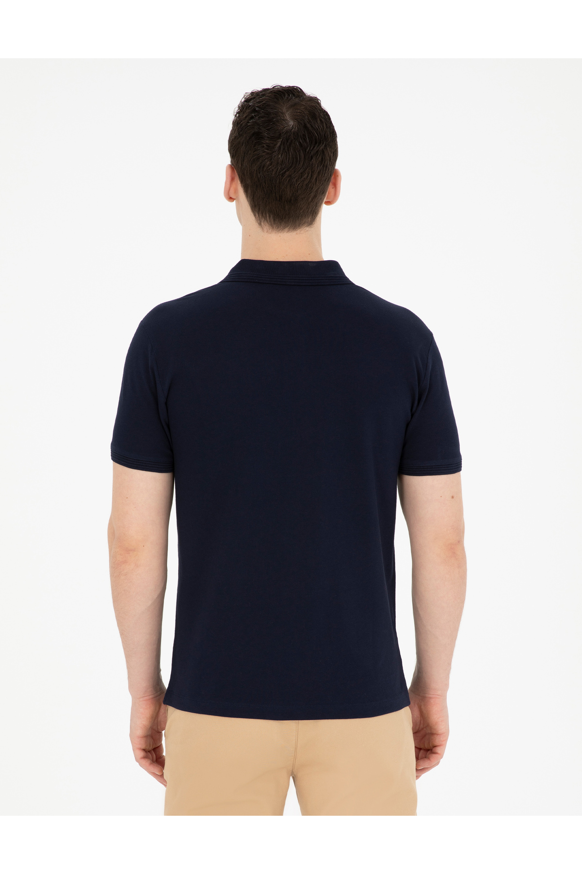 پولوشرت پیر کاردین مردانه 100% پنبه آبی سرمه ای لایسنس دار- تحت لیسانس راسته Slim Fit/اسلیم فیت    Slim/اسلیم فیت کژوال/روزمره | Pierre Cardin G021GL011.000.1822564 TR - تصویر 4
