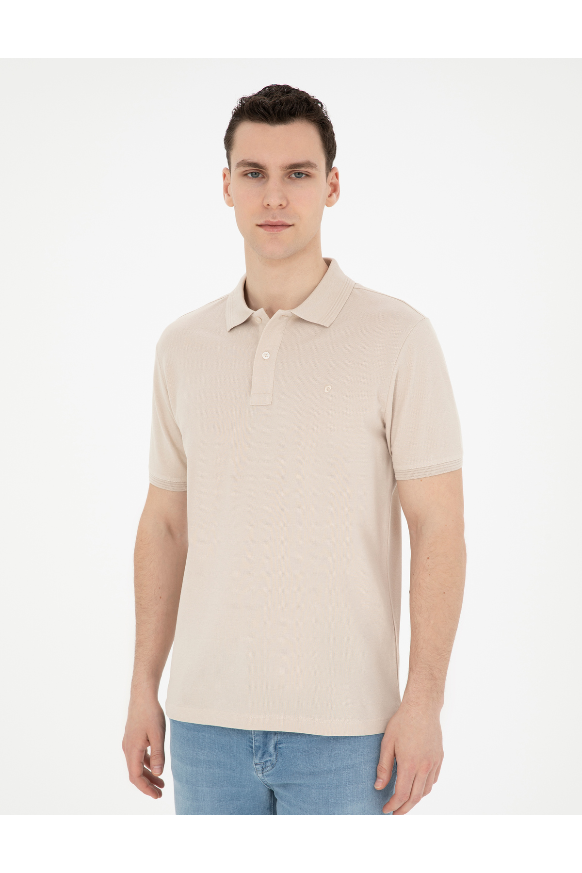 پولوشرت مردانه راسته آستین کوتاه | پیر کاردین Pierre Cardin G021GL011.000.1822564 - تصویر 7