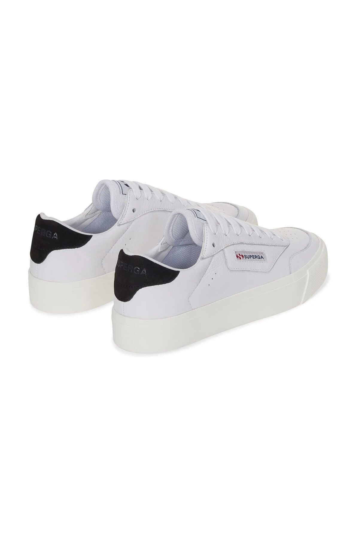 Superga-3843 Court Unisex bílé a černé tenisky 5