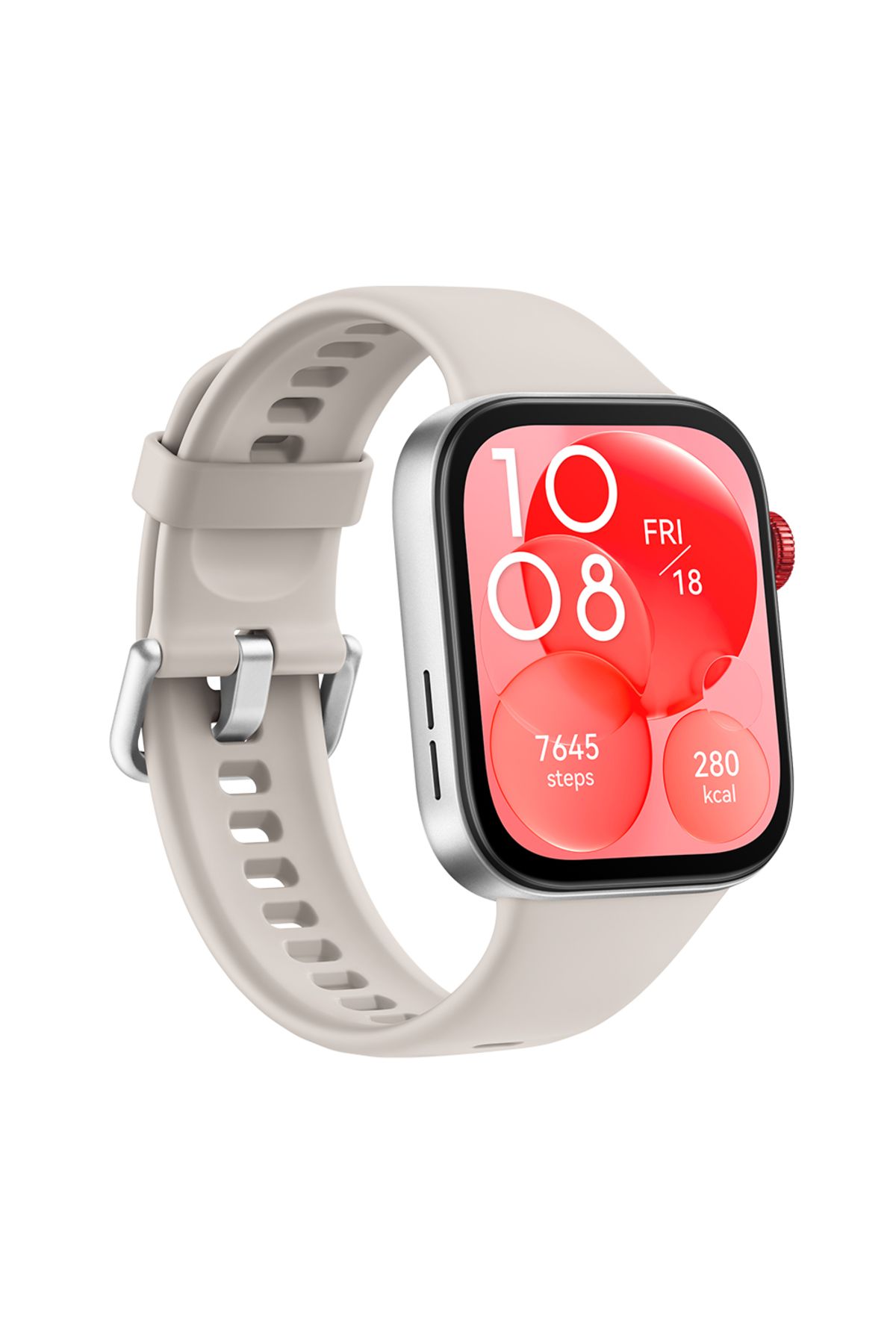 Huawei-WATCH FIT 3 - شاشة AMOLED مقاس 1.82 بوصة، تصميم فائق النحافة، متوافق مع iOS وAndroid، أبيض 3