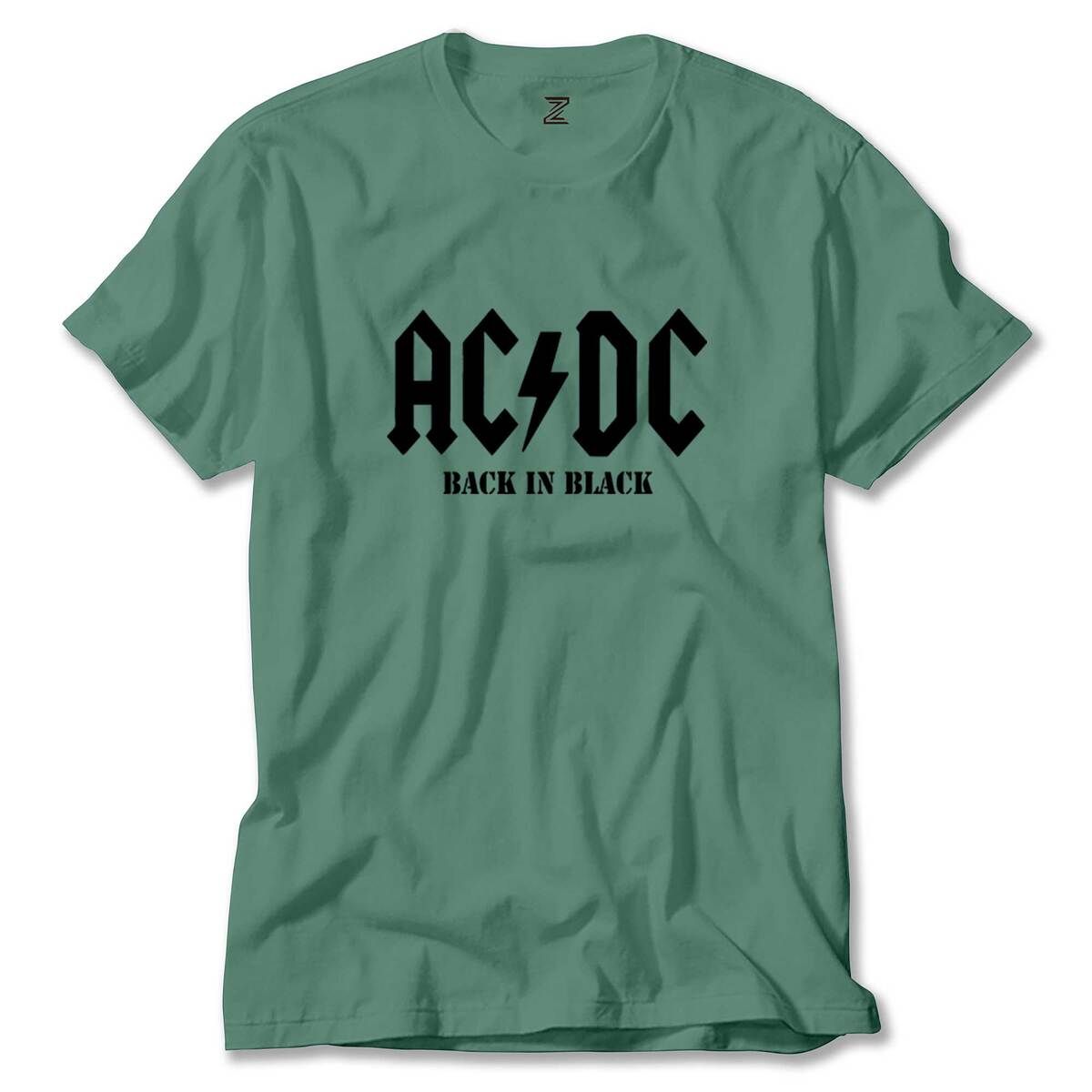 Z zepplin-Πράσινο μπλουζάκι Ac Dc Back in Black 1