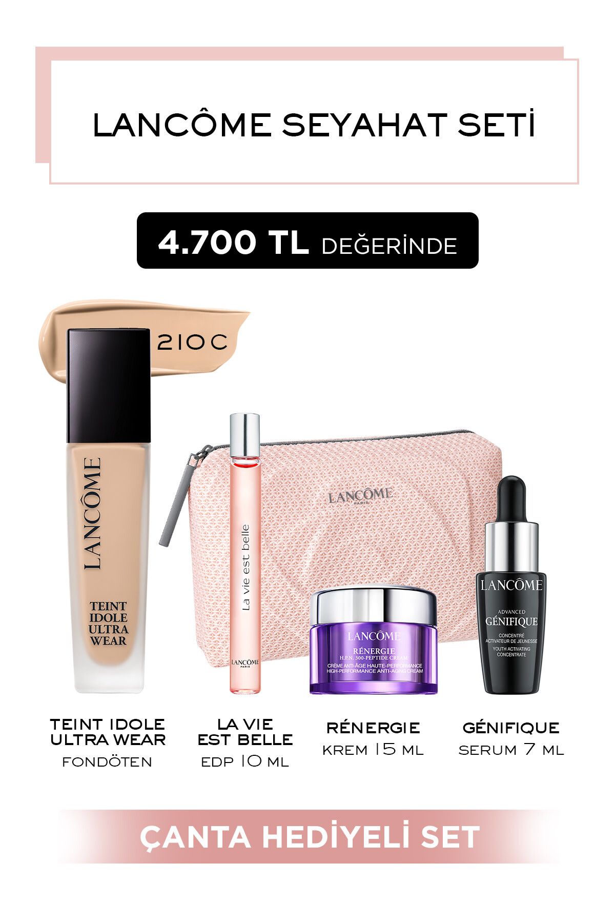 Набор для путешествий Lancome - Teint Idole Ultra Wear 210C 7829999999154 VB829154