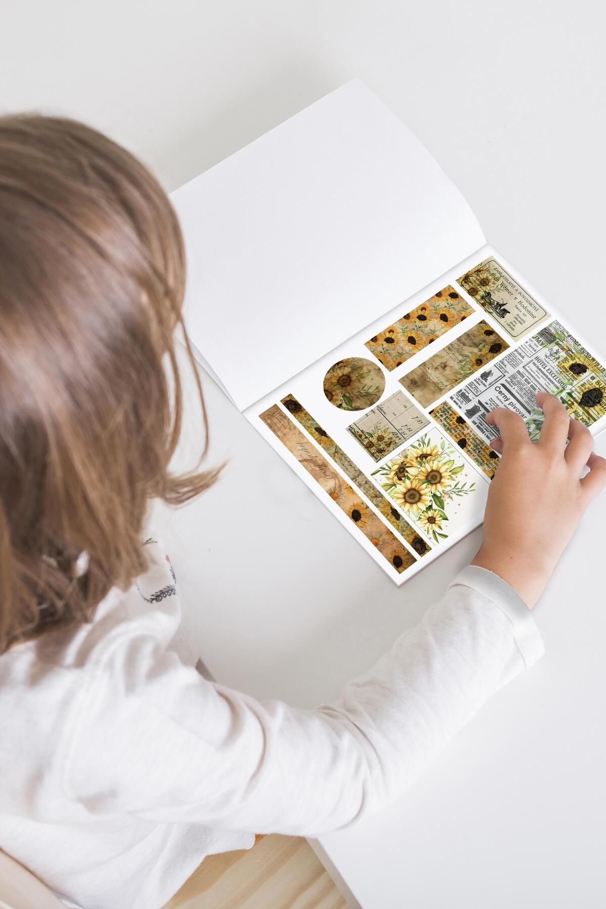 Postifull-Vintage Label Set - 120 Large Size Labels, Sticker Book and Notebook, Bullet Journal and Daily Use 7