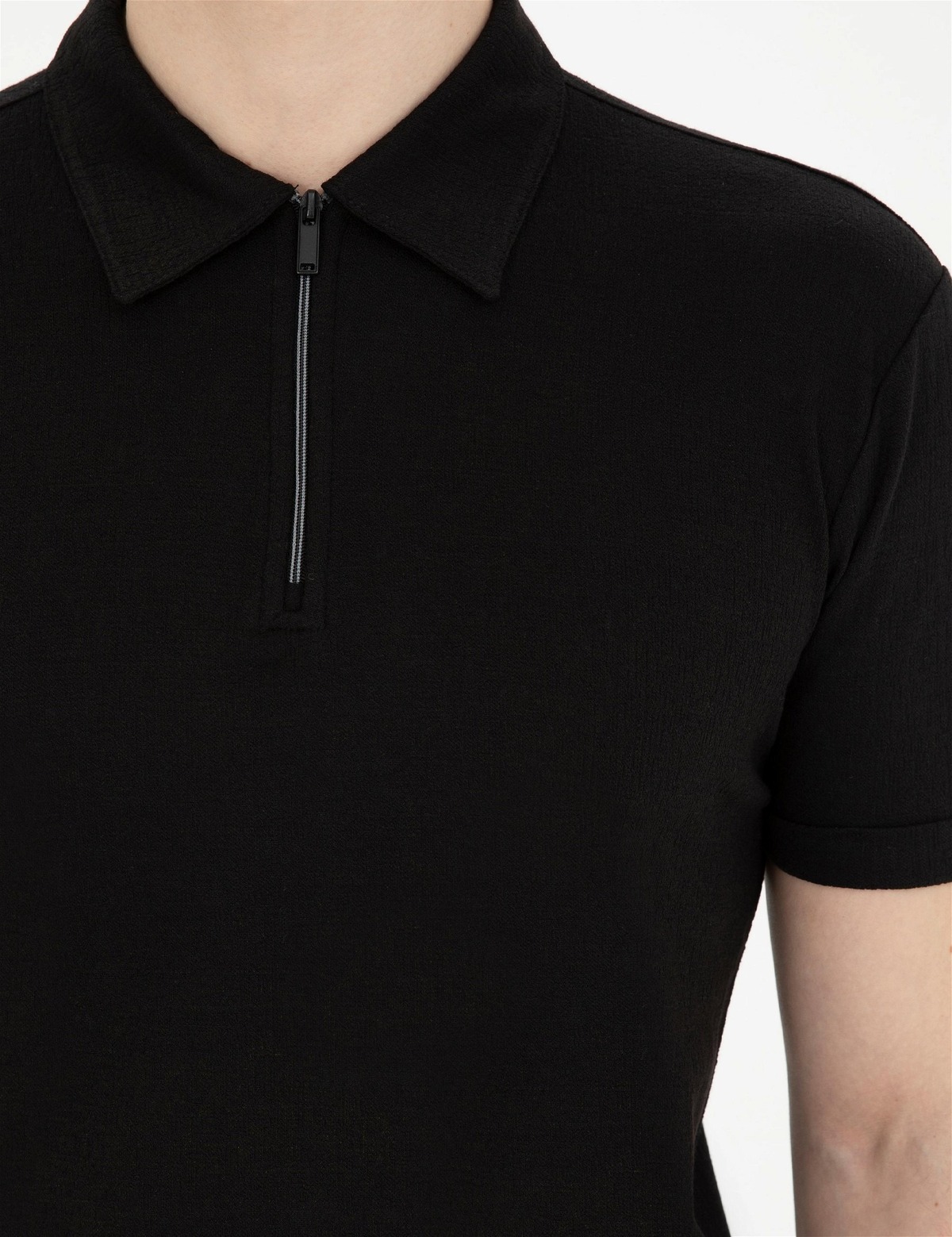 تیشرت مردانه قهوه ای پیرکاردین | 1923009.VR095 ELİFSU BUTİKHOME اورجینال - تصویر 7