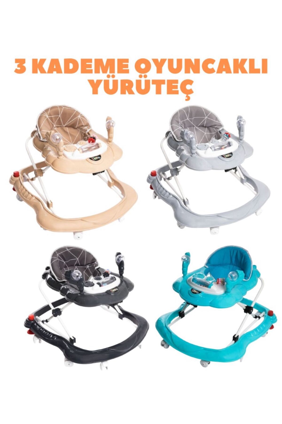 TURHAN BEBE Ahşap Anne Yanı Beşik + Bebek Arabası + Puset + Otomatik Beşik + Yürüteç + Mama Sandalyesi + Çanta fotoğrafı 5 (önizleme)