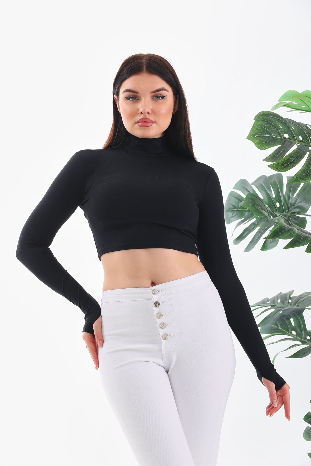 WONMEX-Bershk Back Low-Cut Slim Long-Sleeve T-Shirt 6