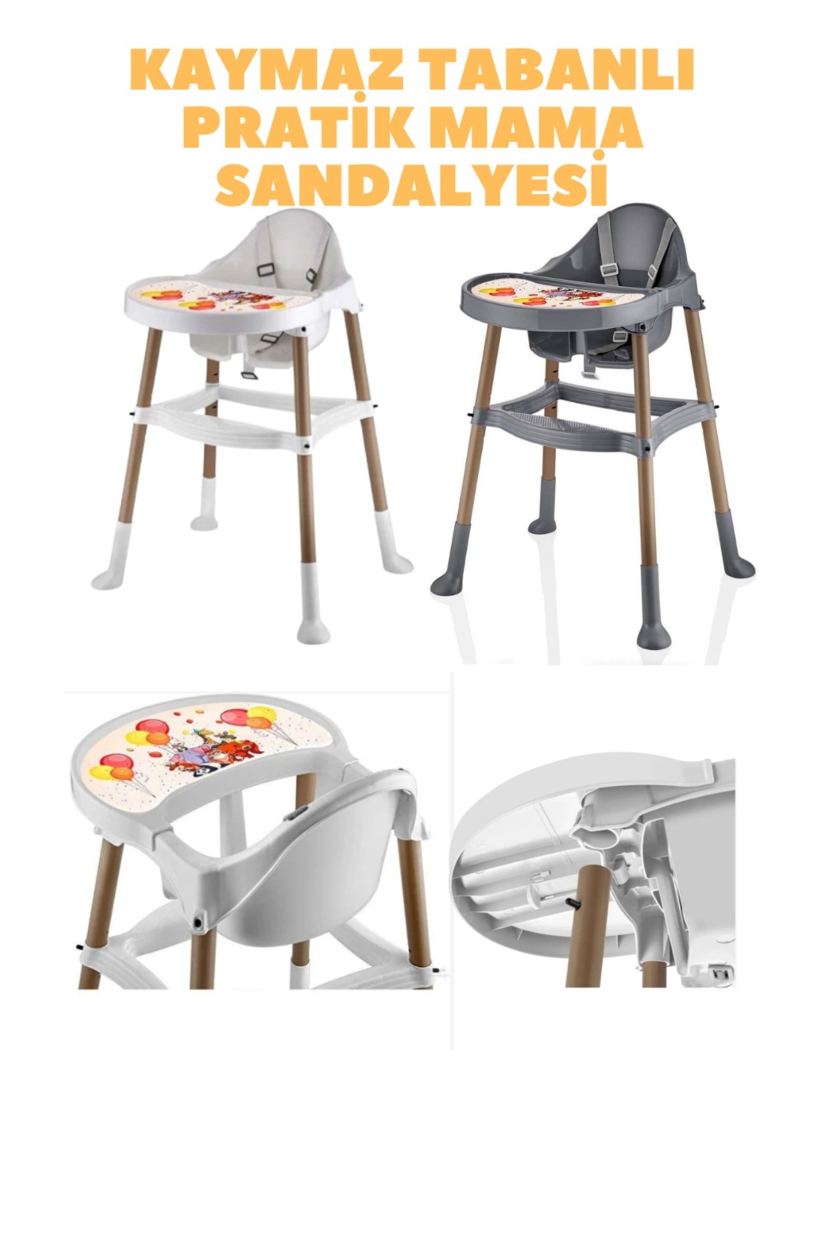 TURHAN BEBE Ahşap Anne Yanı Beşik + Bebek Arabası + Puset + Otomatik Beşik + Yürüteç + Mama Sandalyesi + Çanta fotoğrafı 7 (önizleme)