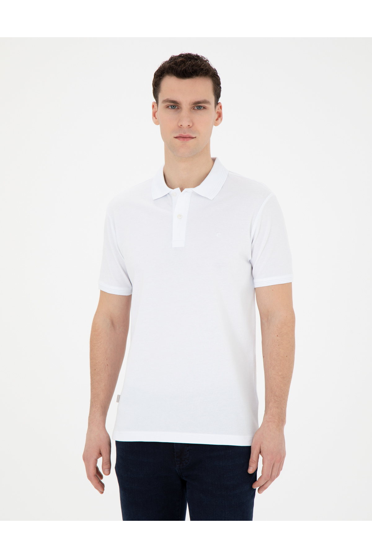 تیشرت یقه پلو مردانه راسته  آستین کوتاه | پیر کاردین Pierre Cardin G021GL011.000.1822564 - تصویر 3