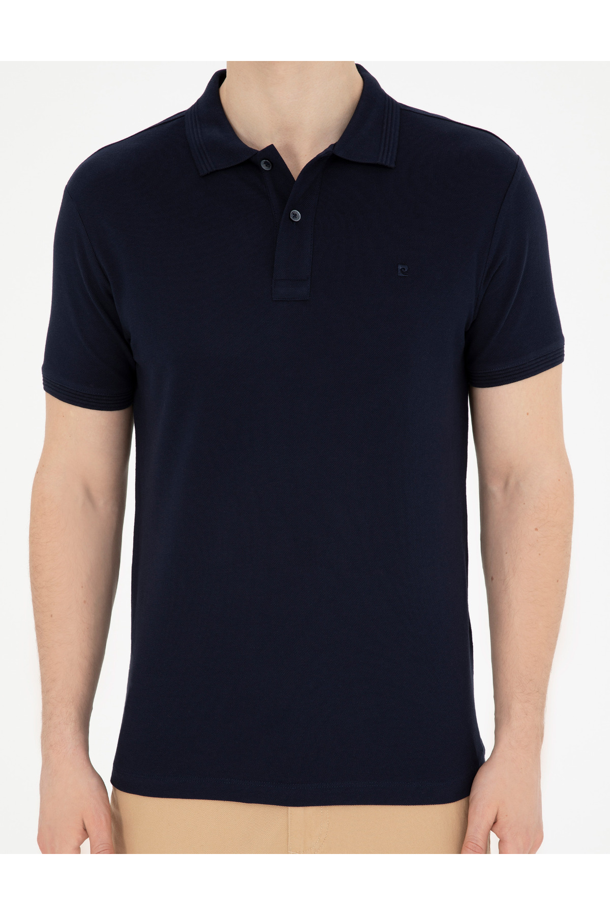 پولوشرت پیر کاردین مردانه 100% پنبه آبی سرمه ای لایسنس دار- تحت لیسانس راسته Slim Fit/اسلیم فیت    Slim/اسلیم فیت کژوال/روزمره | Pierre Cardin G021GL011.000.1822564 TR - تصویر 5